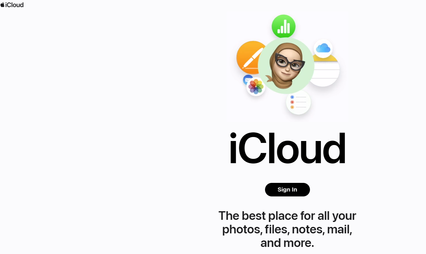 iCloud Home Page